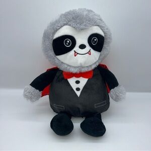 Homerbest Vampire Sloth plush 10" embroidered face fangs Valentines plush cape